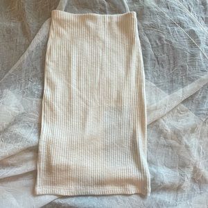 Urban outfitters body con skirt. Cream color size small